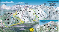 Lake Louise Back Bowls große Karte